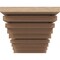 Ekena Millwork 4"W x 8"D x 4"H Wide Landon Rough Cedar Woodgrain TimberThane Corbel, Primed Tan CORUR04X08X04LANRCPR - alternate 4